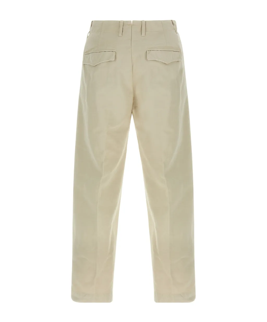 Pleated Loose-Fit Pants