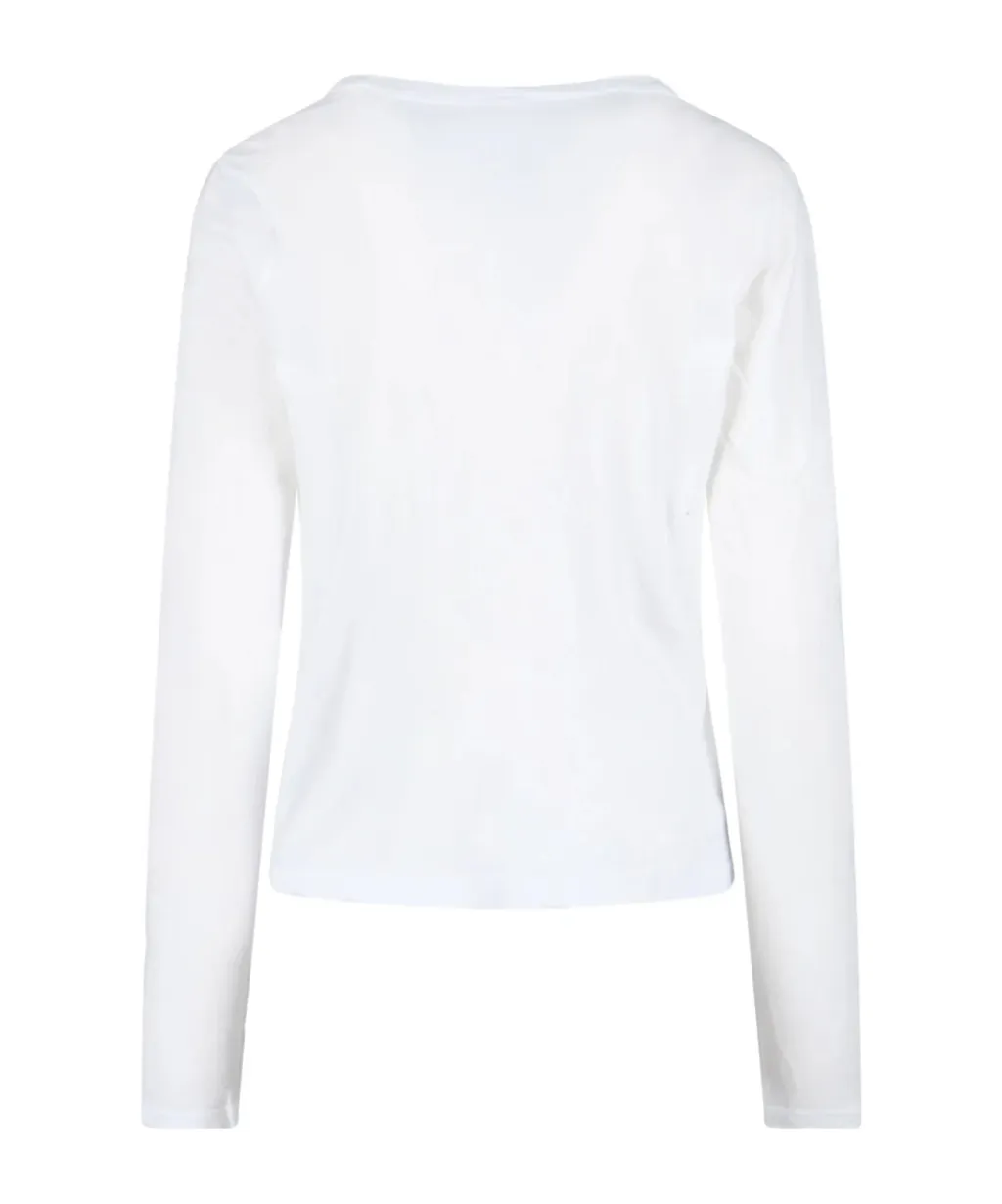 V-Neck Long-Sleeved T-Shirt