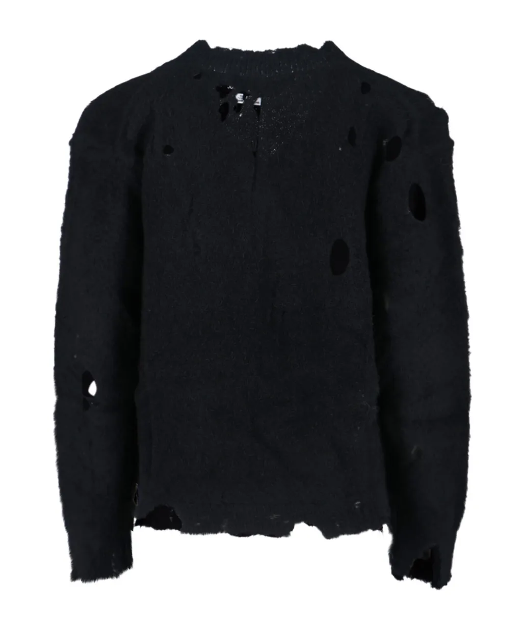 Distressed Long Sleeved Jumper