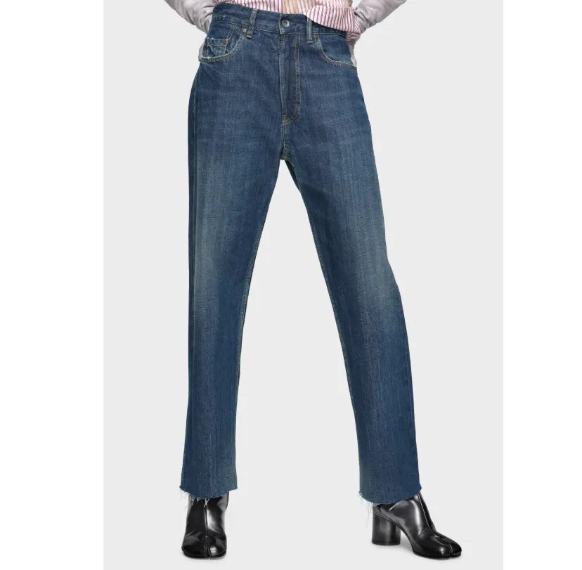 Straight-Leg Denim Jeans