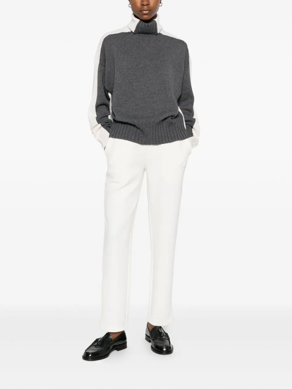 Elasticated-Waistband Trousers