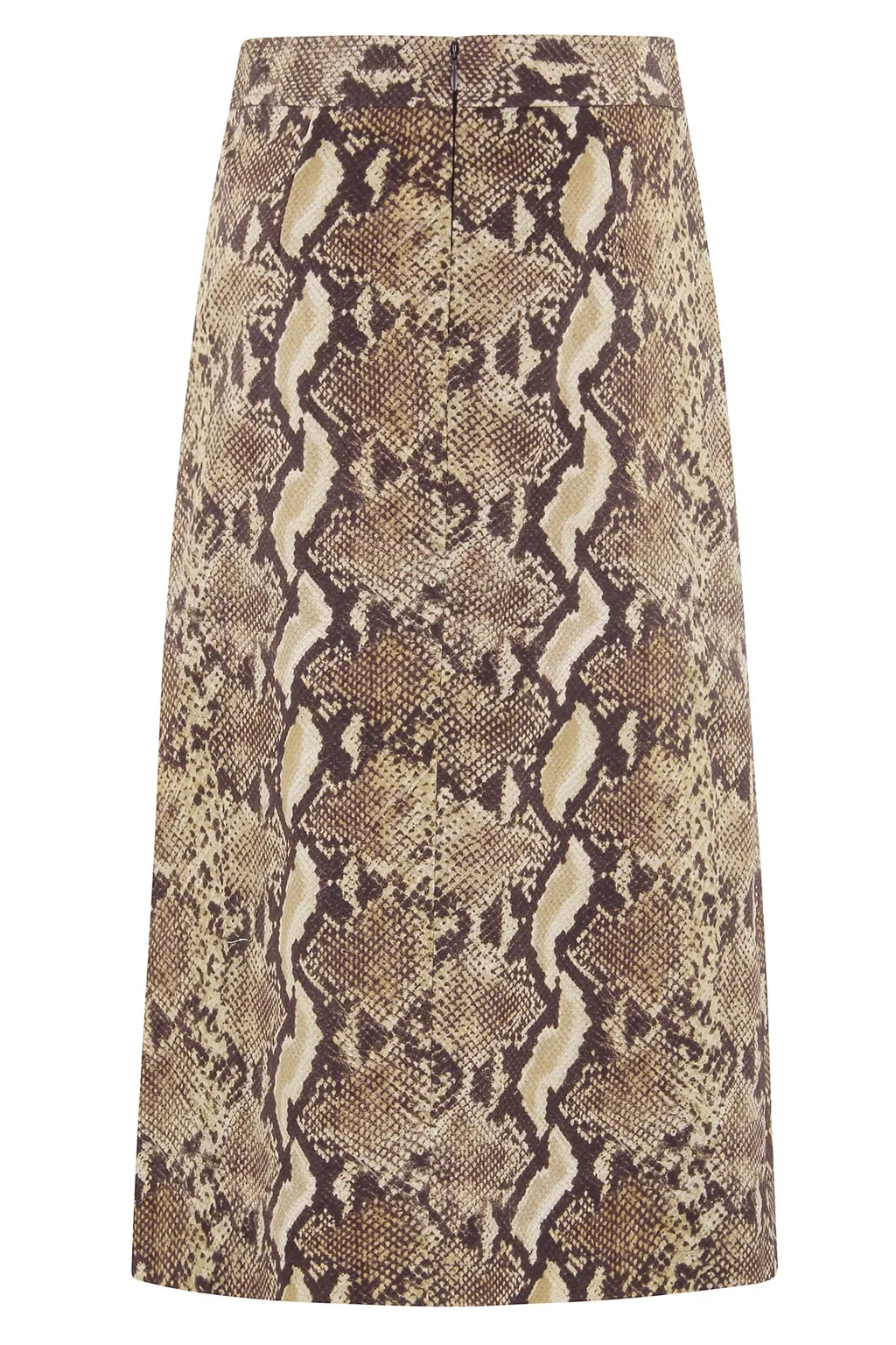 Python-Print Midi Skirt