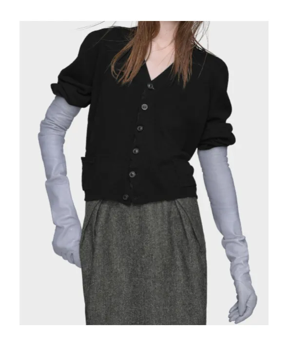 Maison Margiela Four Stitch Detailed Knitted Cardigan