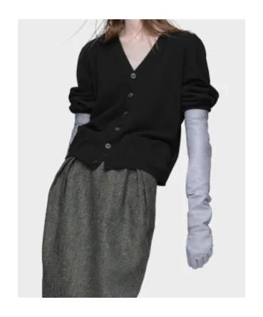 Maison Margiela Four Stitch Detailed Knitted Cardigan