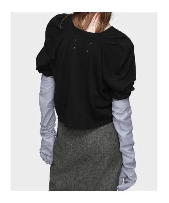 Maison Margiela Four Stitch Detailed Knitted Cardigan