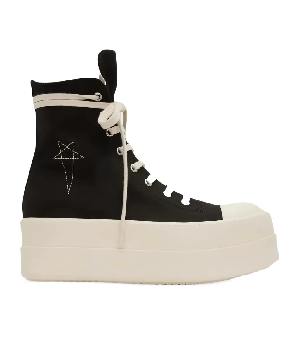 Double Bumper Platform Lace-Up Trainers