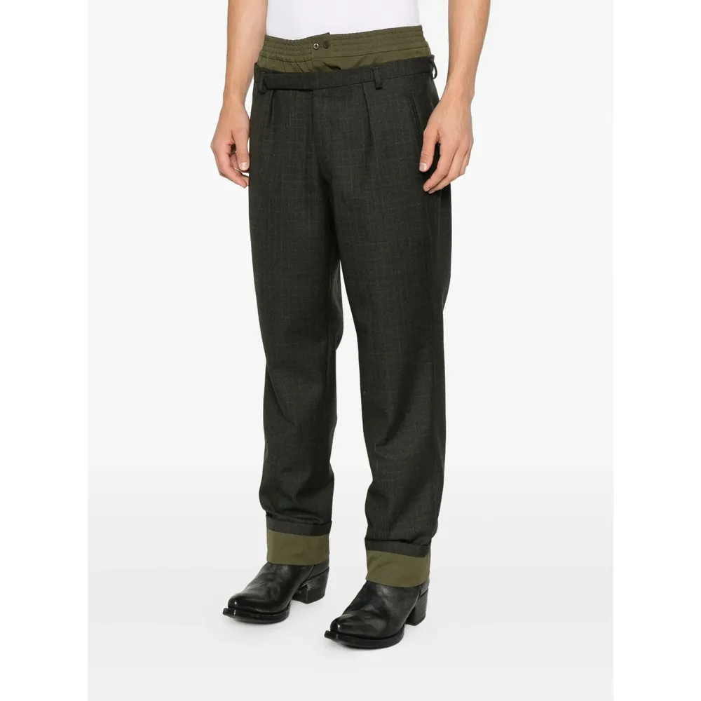 Layered Pleated Trousers