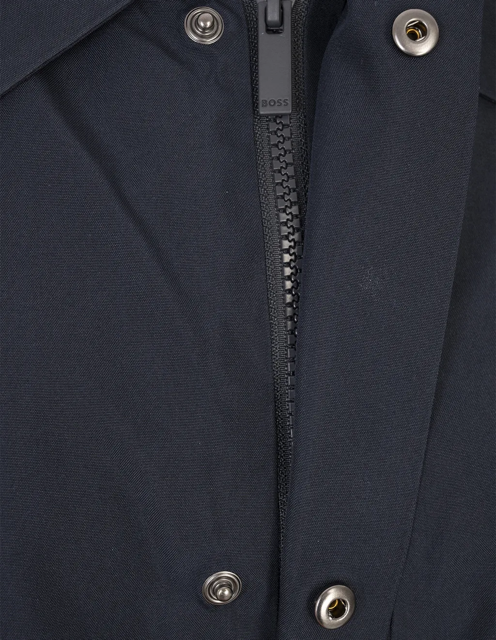 Water-Repellent Button-Up Coat
