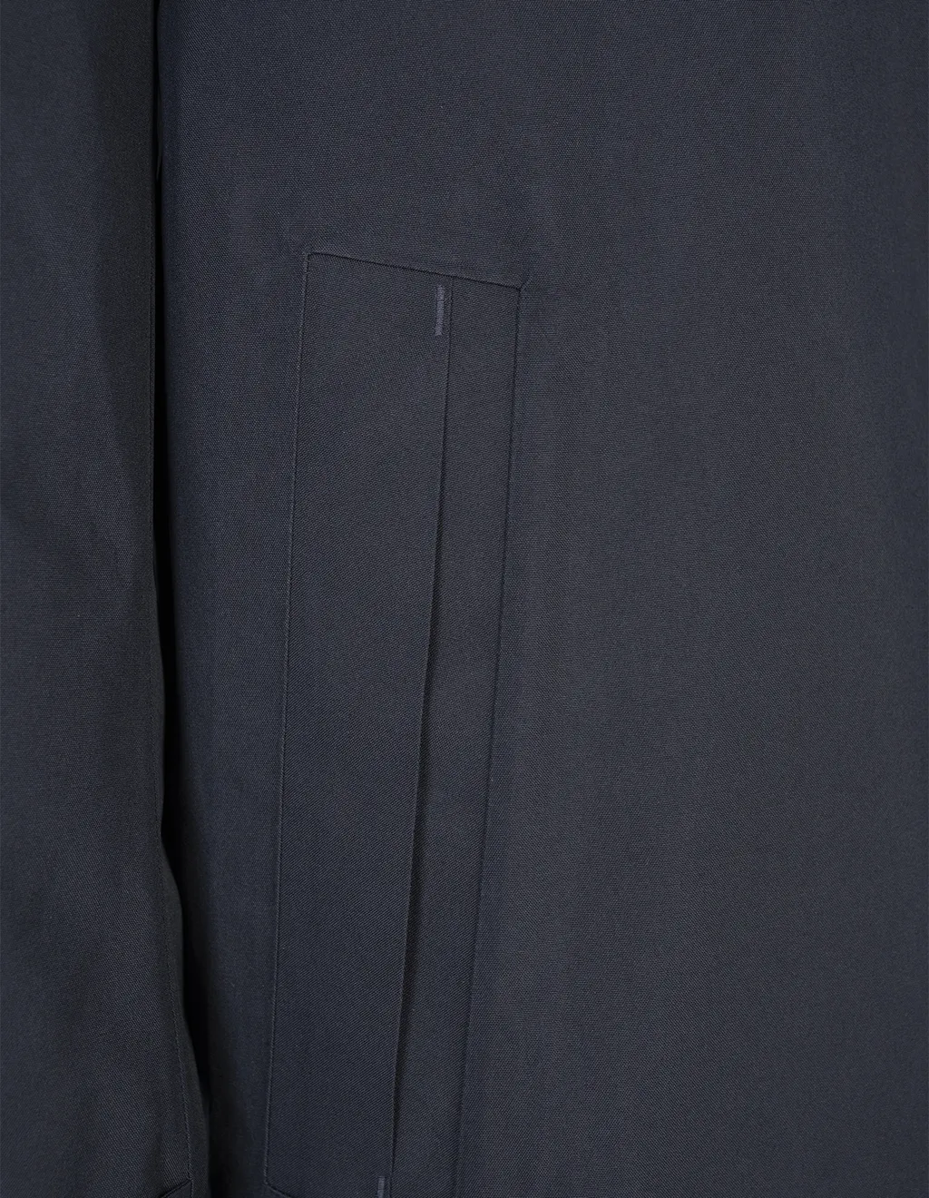 Water-Repellent Button-Up Coat
