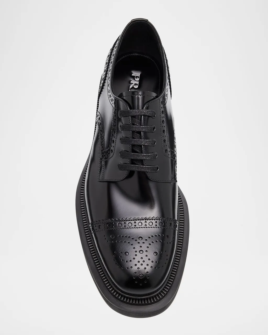 Brogue Lace-Up Derby Shoes