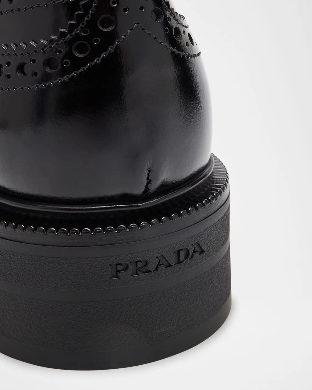 Brogue Lace-Up Derby Shoes