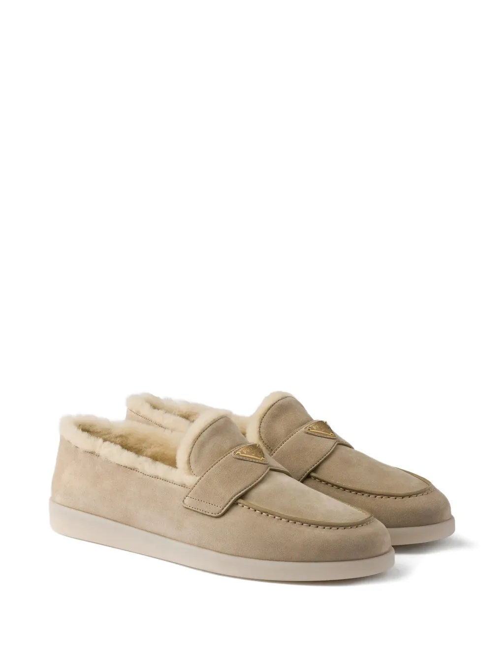 Logo Plaque Slip-On Loafers