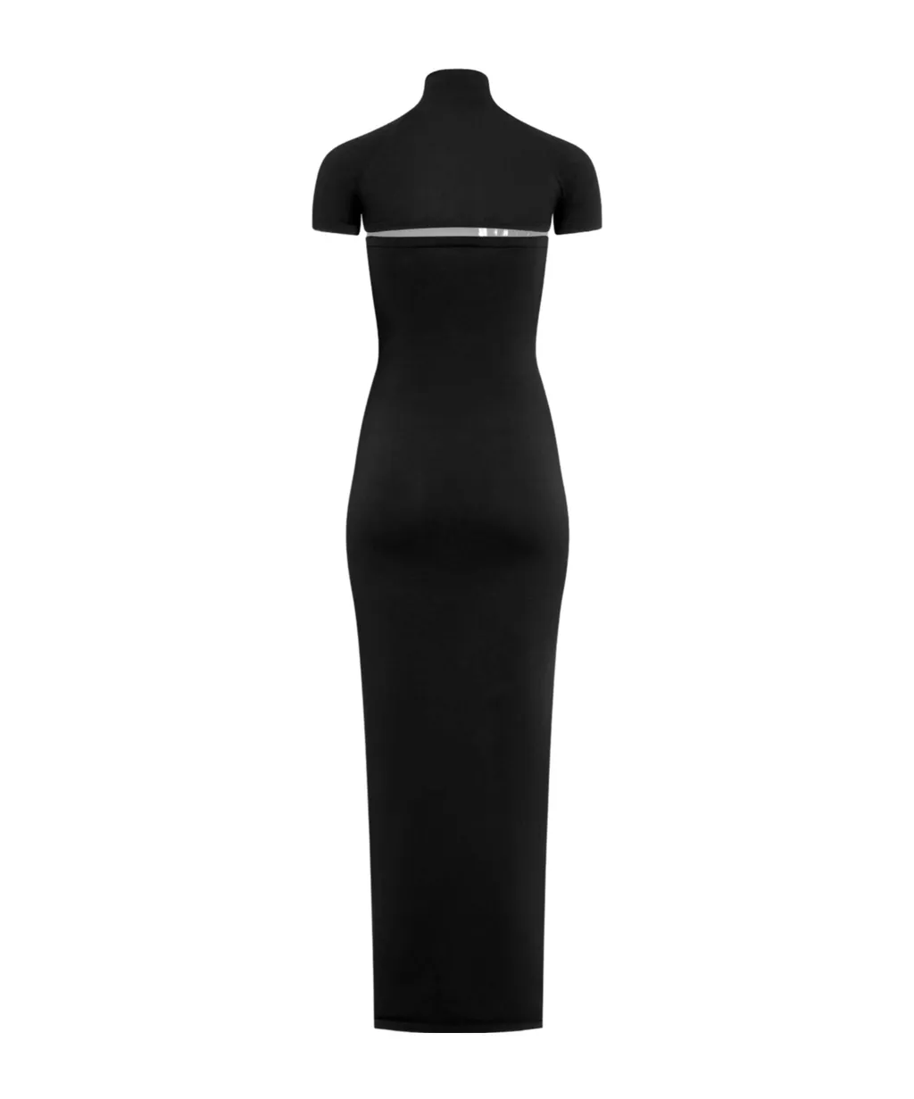 Second-Skin Knit Cut-Out Dress