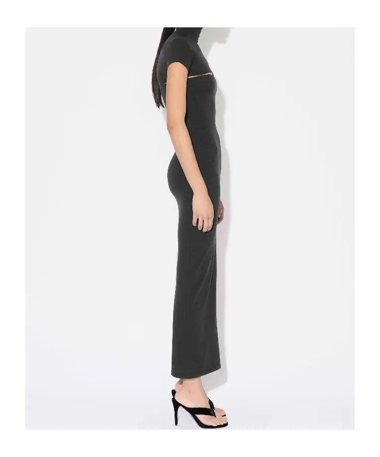 Second-Skin Knit Cut-Out Dress