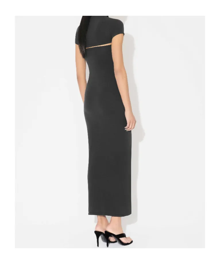 Second-Skin Knit Cut-Out Dress