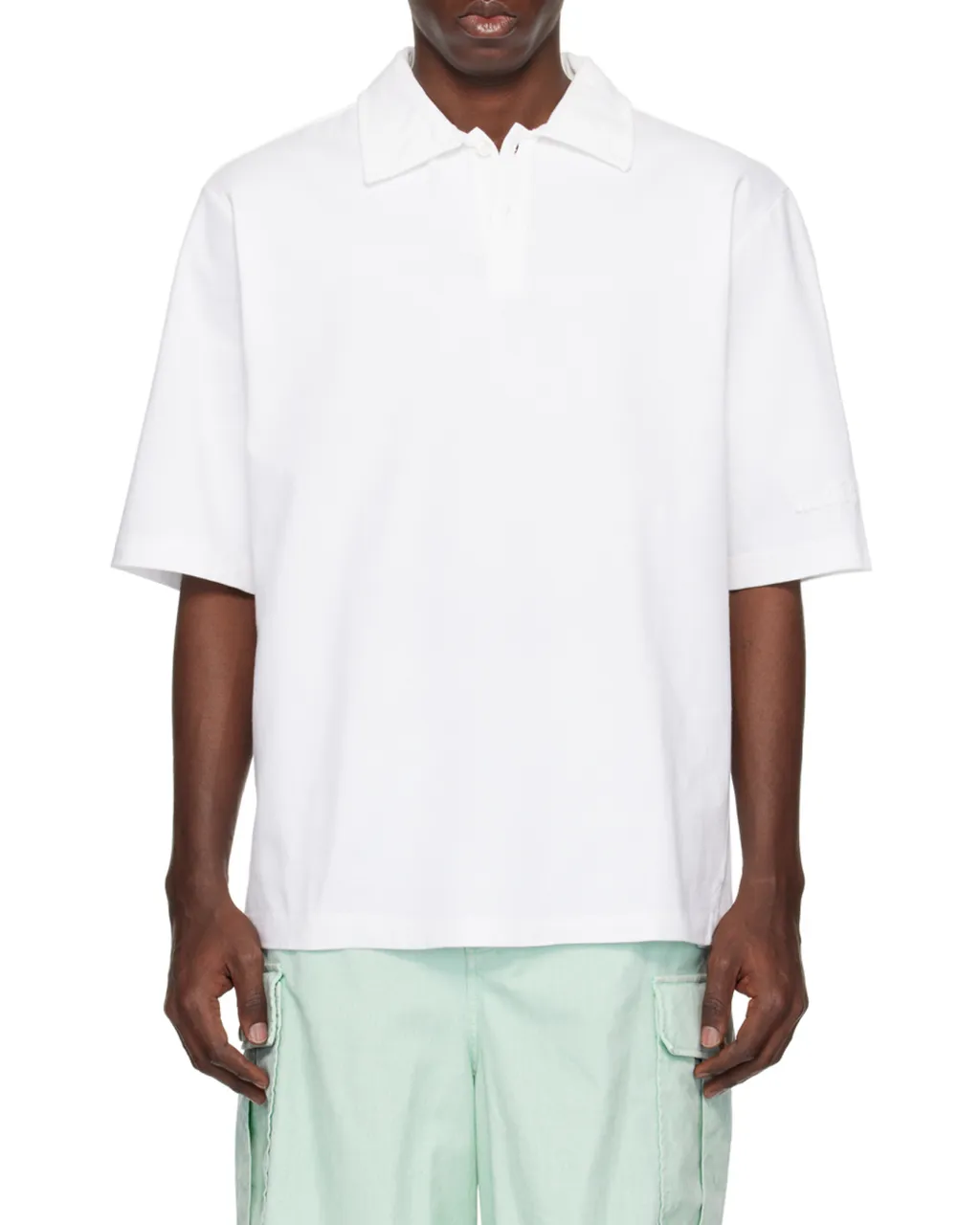 Logo Patch Short-Sleeved Polo Shirt