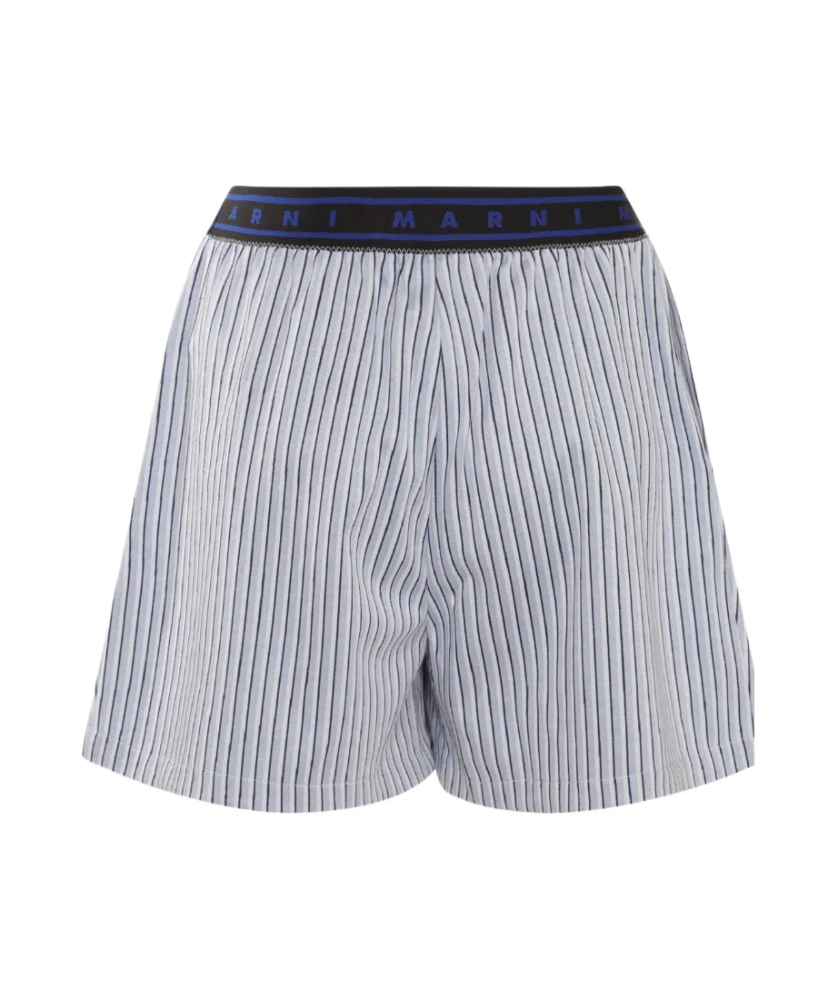 Striped Logo Waist Shorts