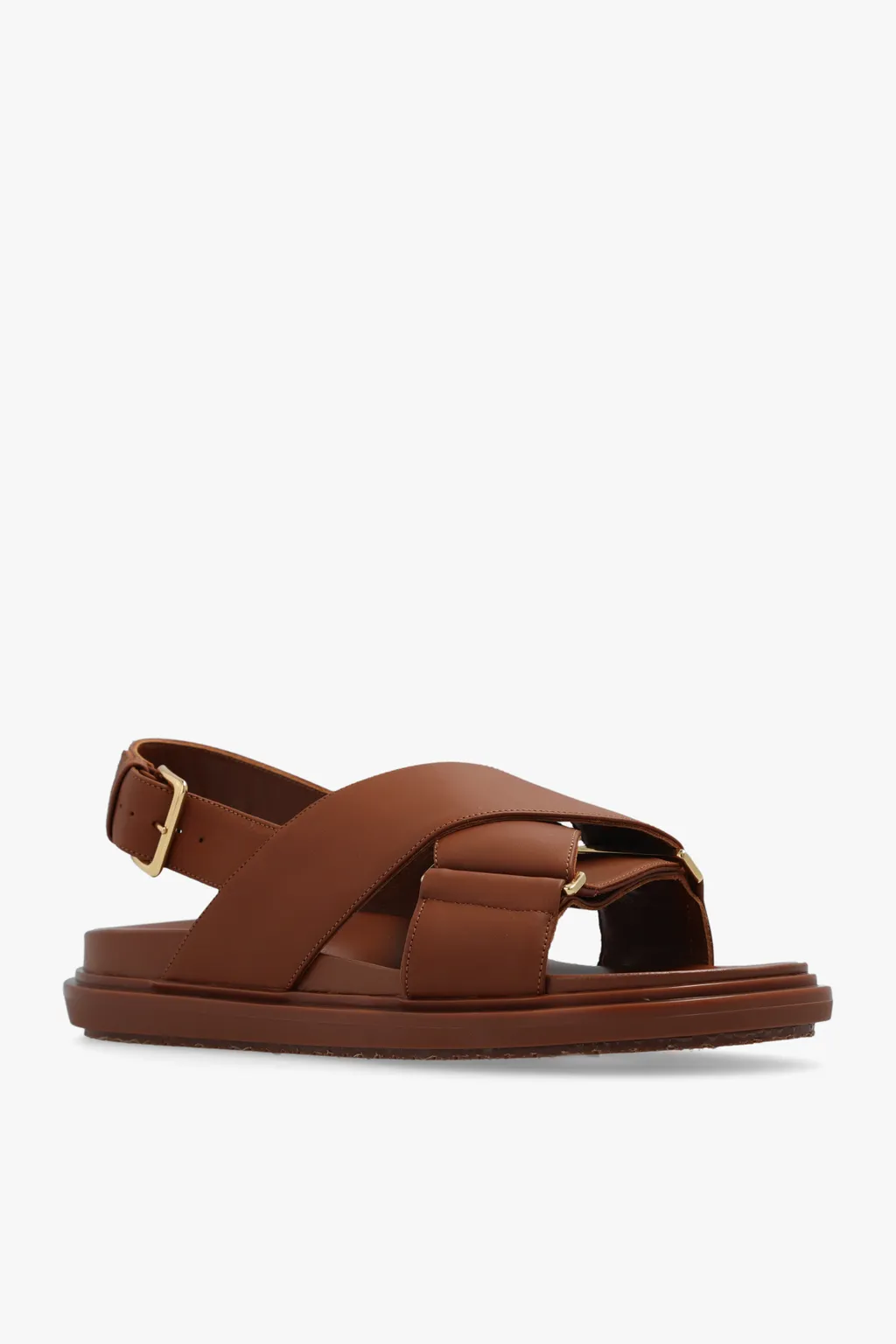 Logo Embossed Buckled Sandals