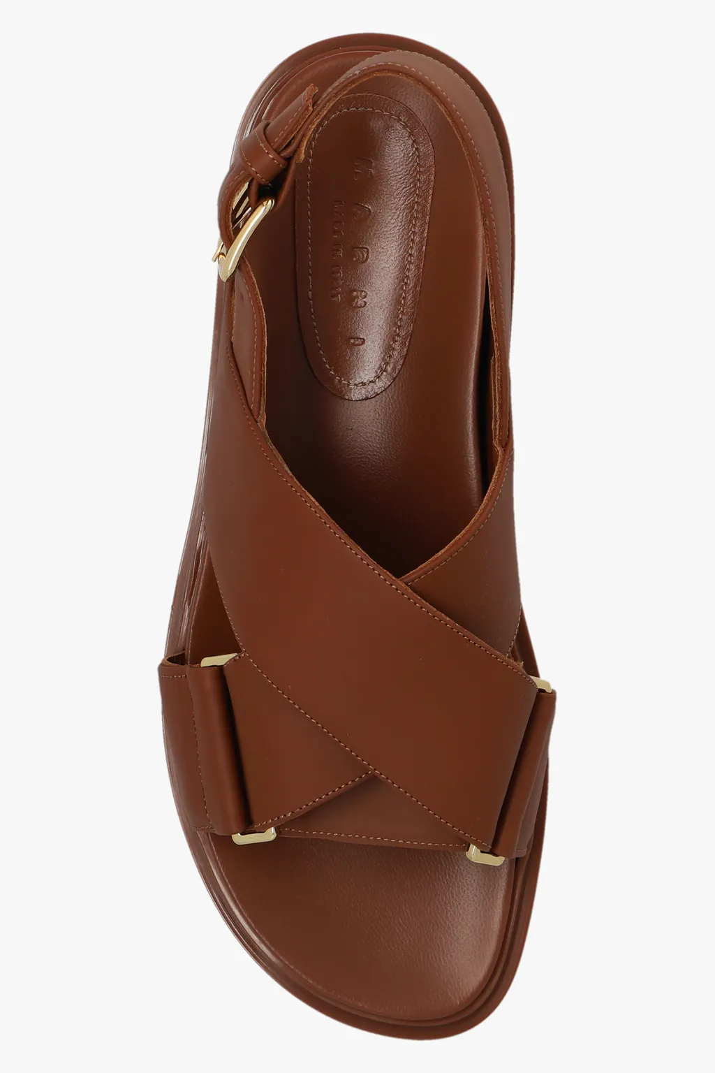 Logo Embossed Buckled Sandals
