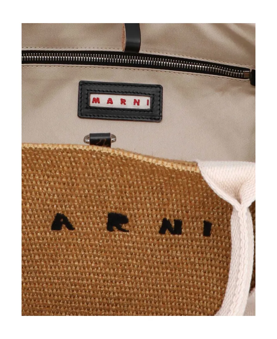 Logo Embroidered Top Handle Bag