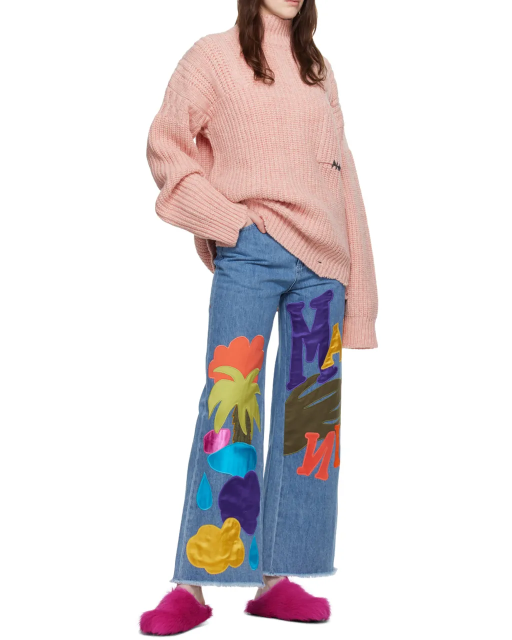 Fluffy Slip-On Mules