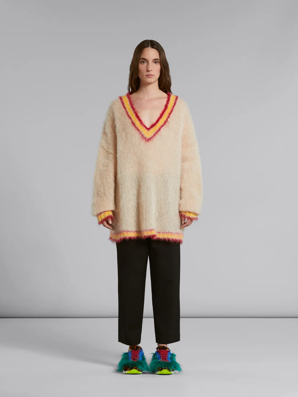 High Waist Cropped Trousers