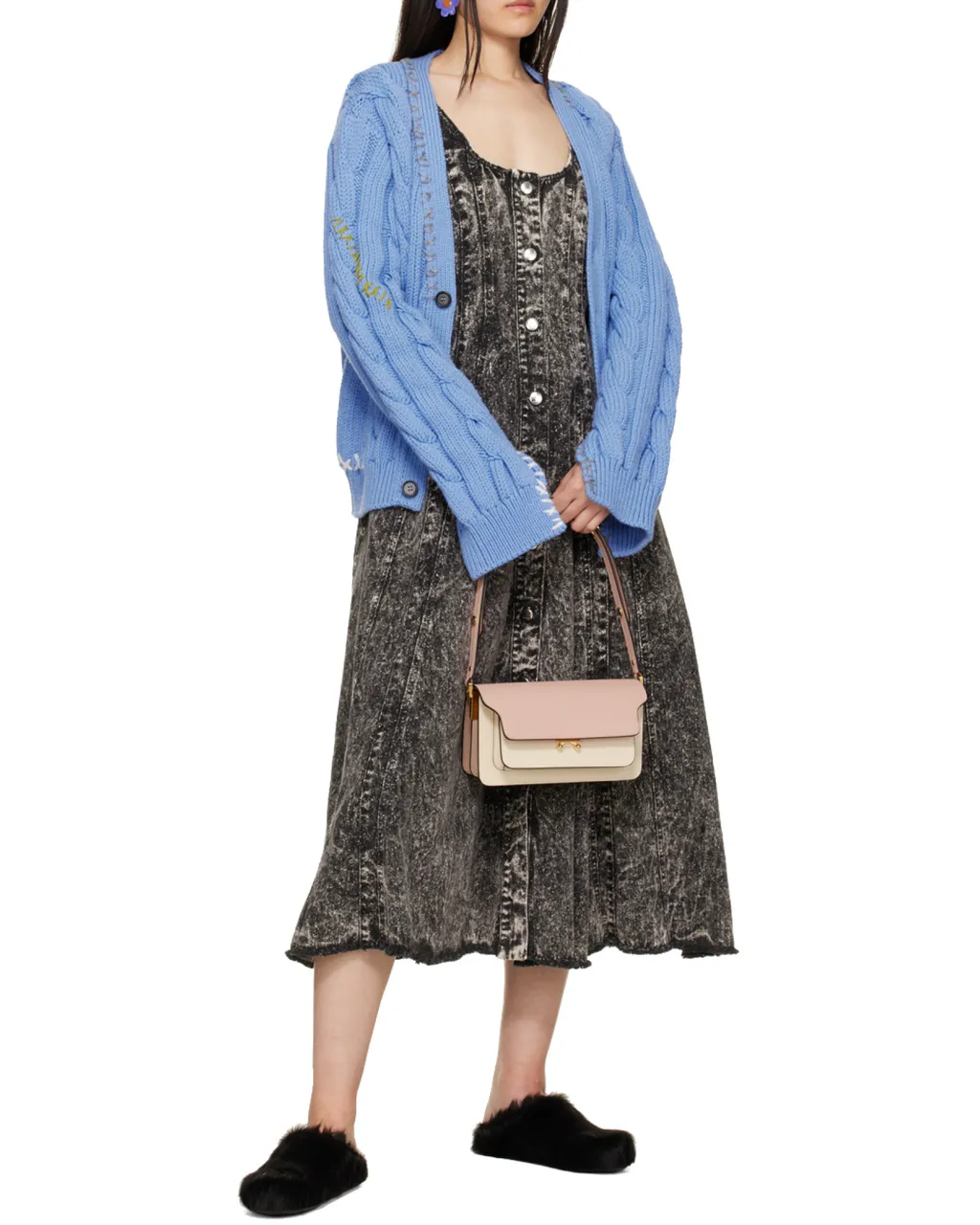 Trunk Foldover Shoulder Bag