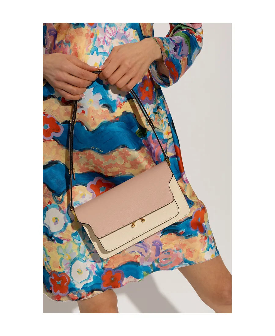 Trunk Foldover Shoulder Bag