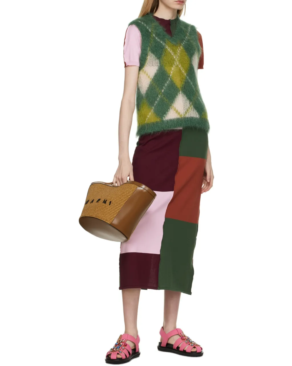 Tropicalia Logo Embroidered Small Tote Bag