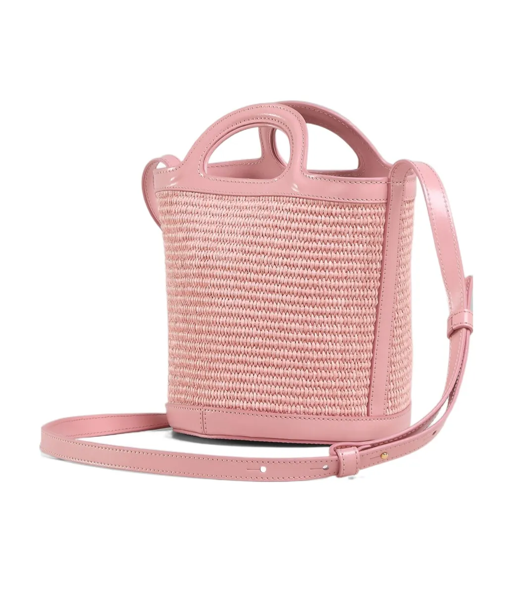 Logo Embroidered Bucket Bag