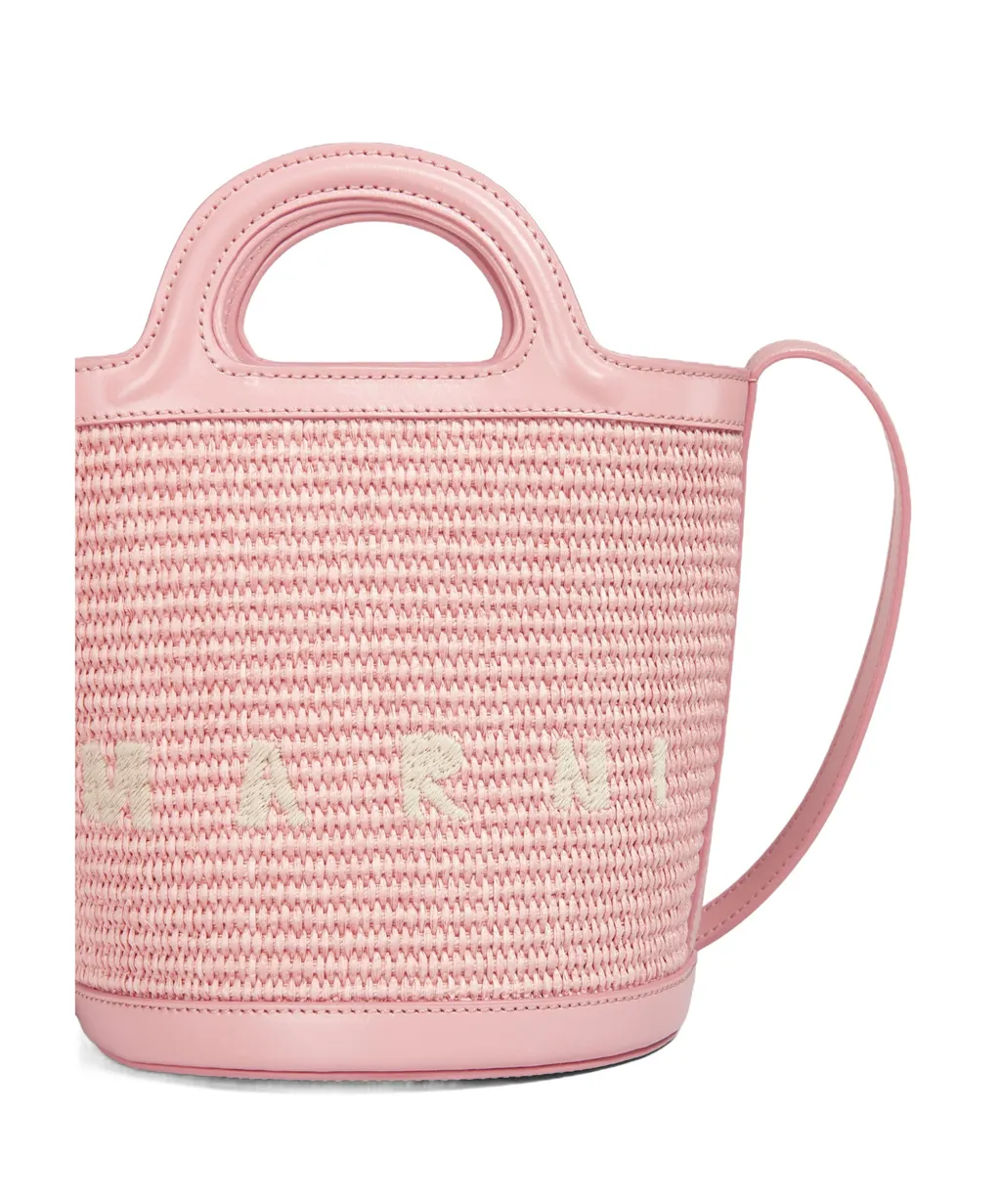 Logo Embroidered Bucket Bag