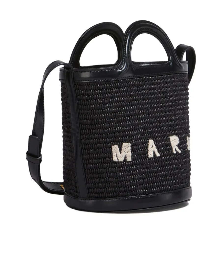 Logo Embroidered Bucket Bag
