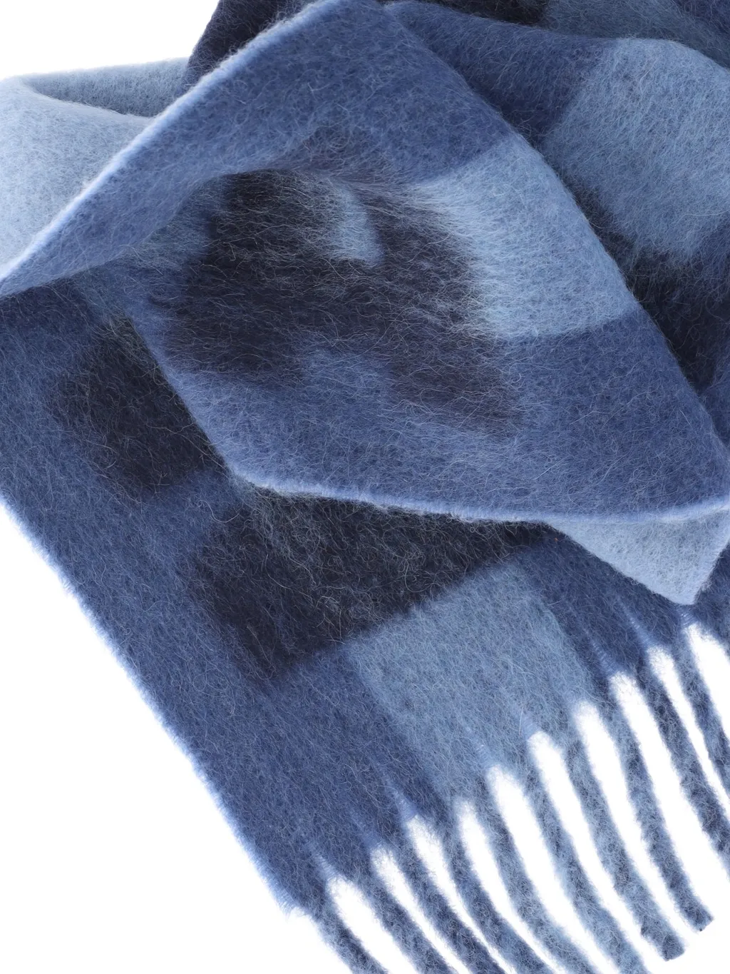 Logo Printed Fringed Scarf