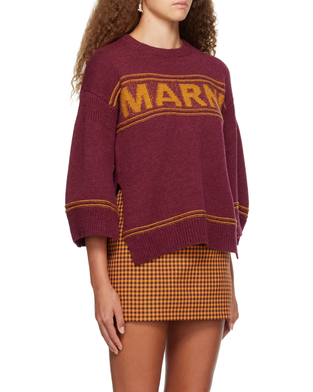 Logo Intarsia-Knit Crewneck Jumper