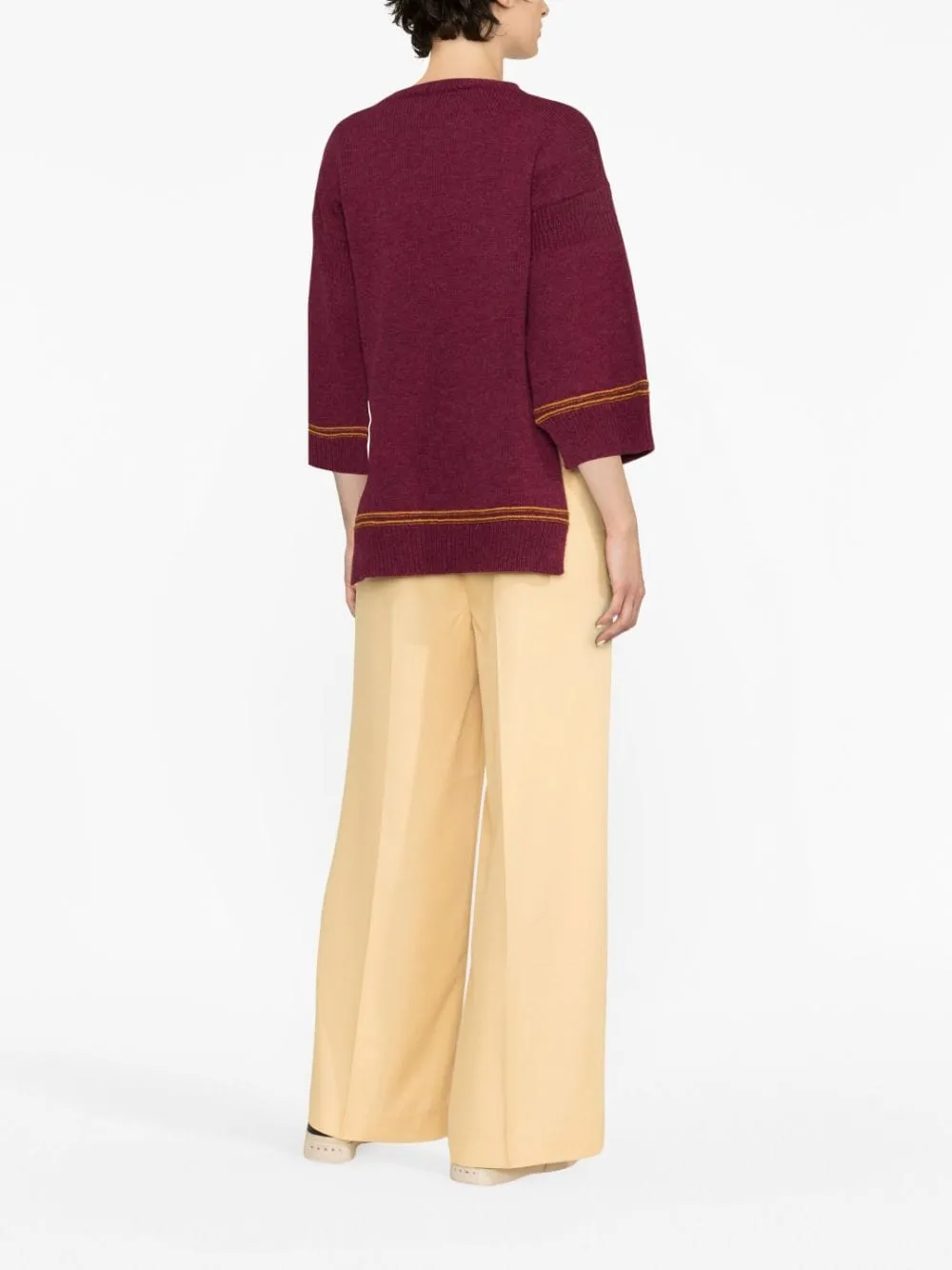 Logo Intarsia-Knit Crewneck Jumper