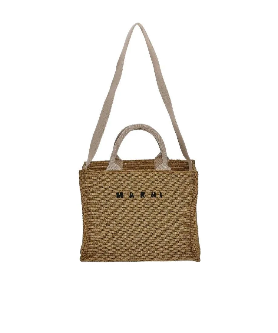 Tropicalia Logo Embroidered Small Tote Bag