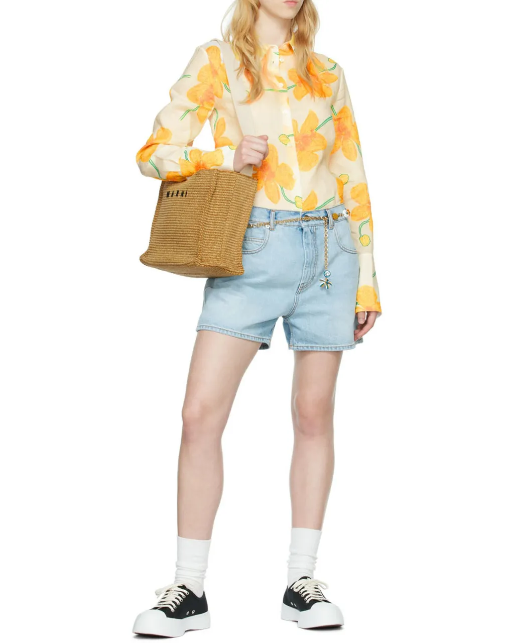 Tropicalia Logo Embroidered Small Tote Bag