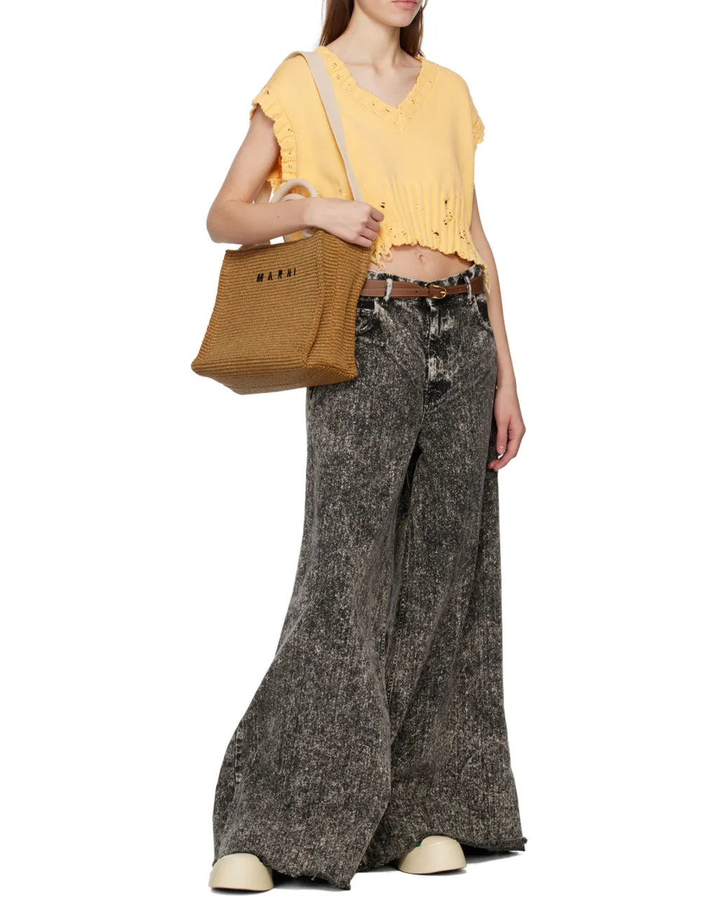 Tropicalia Logo Embroidered Small Tote Bag