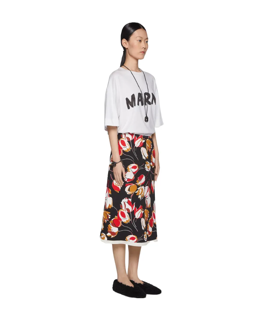 Logo Printed Crewneck T-Shirt