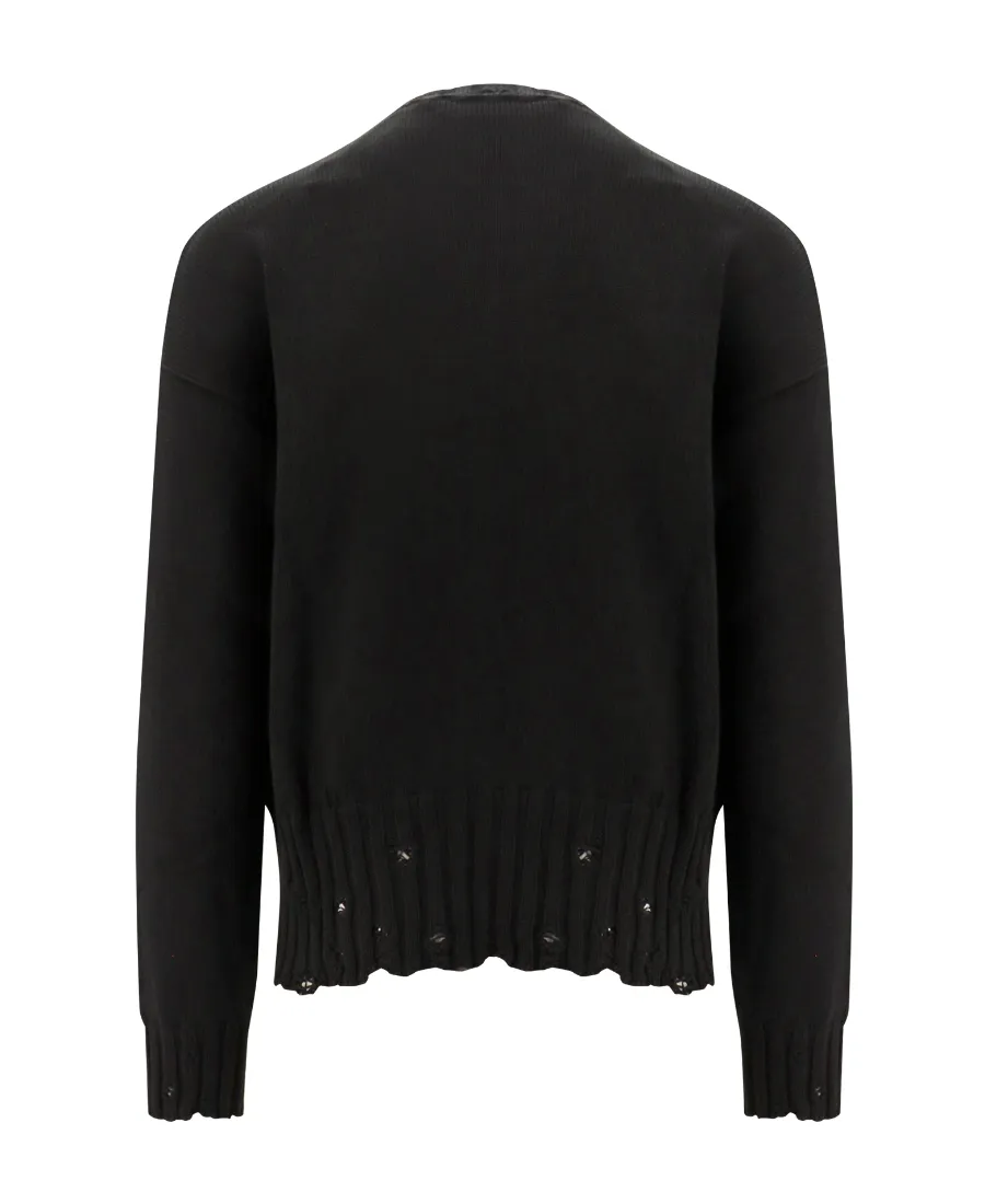 Distressed Crewneck Sweater