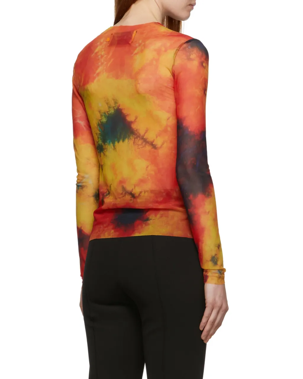 Mesh Long-Length T-Shirt