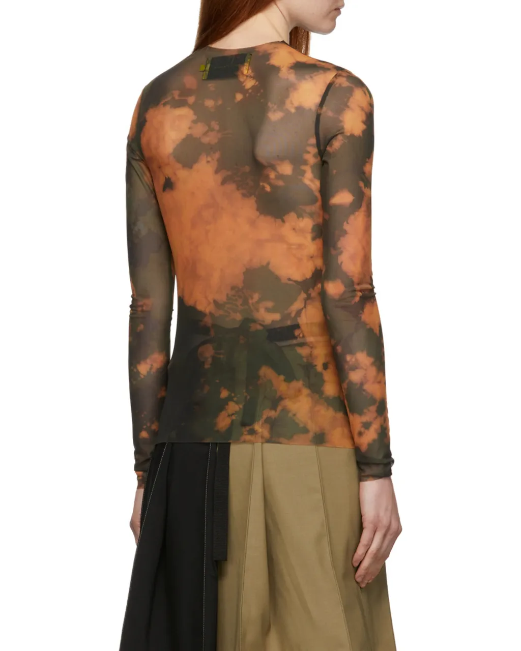 Logo Round Neck Print Long-Sleeved T-Shirt