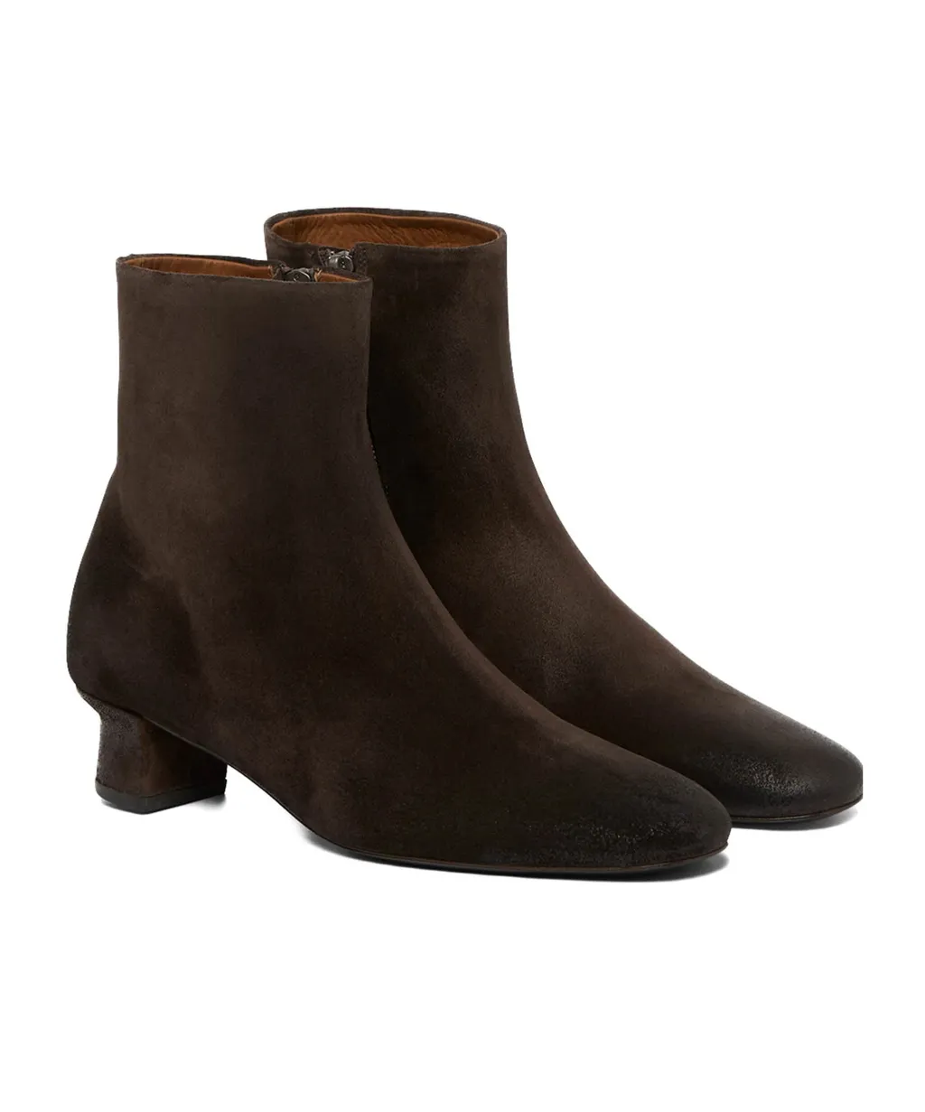 Low Block Heel Ankle Boots