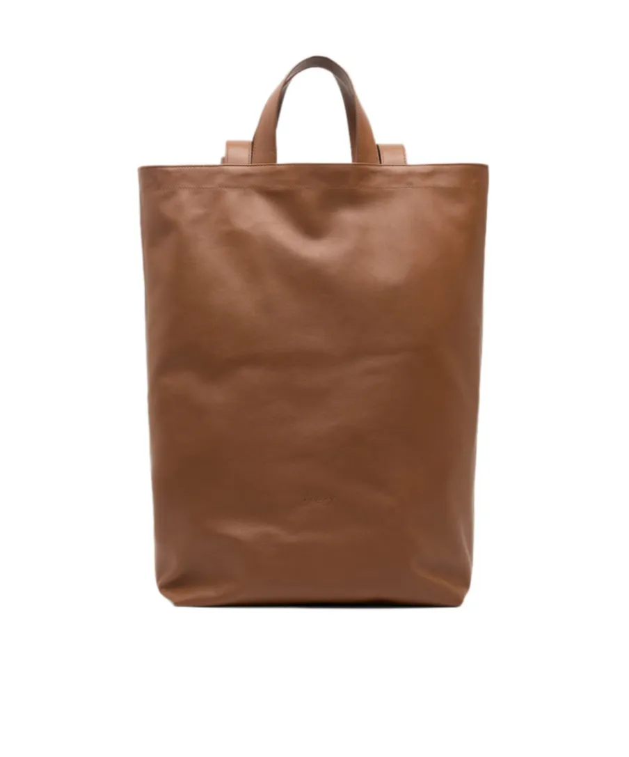 Logo-Embossed Top Handle Bag