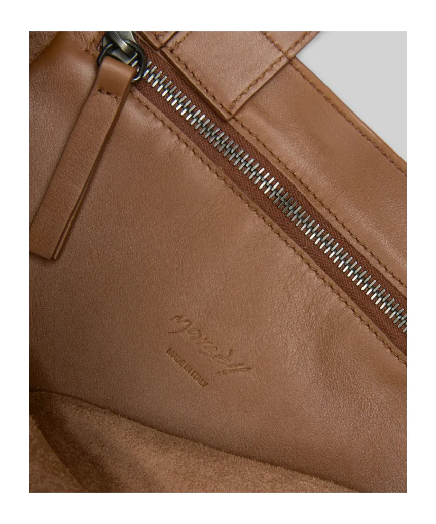 Logo-Embossed Top Handle Bag