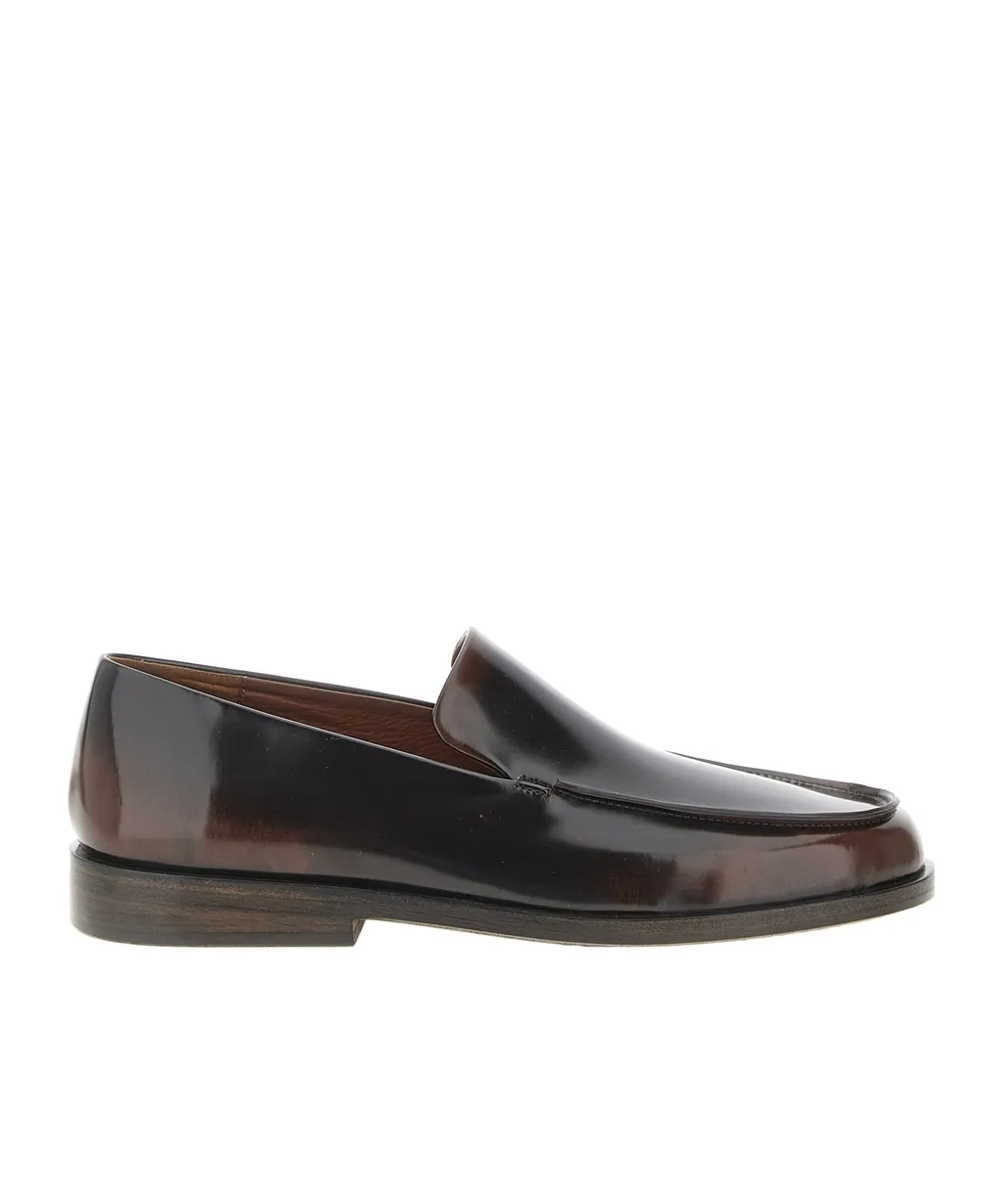 Polished-Leather Loafers