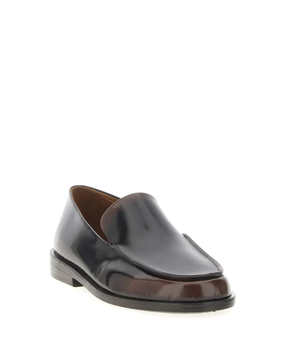 Polished-Leather Loafers