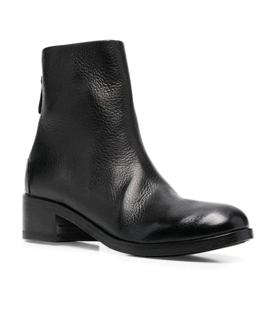Round Head Zipper Boots