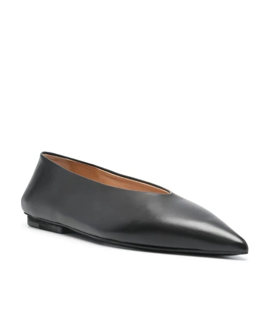 Pointed-Toe Slip-On Ballerinas