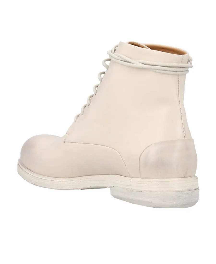 Round-Toe Lace-Up Boots